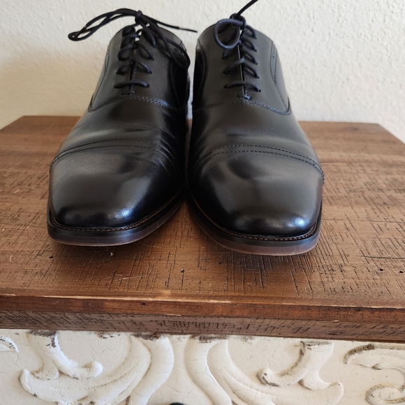Florsheim Mens Black Sorrento Cap Toe Oxford Dress Shoes Size 8.5